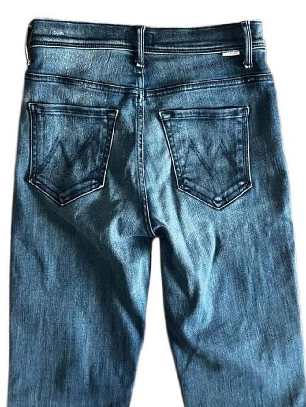 MOTHER The Super Cruiser Flare Jeans Dreamy Dark Wash Size 25 - Picture 9 of 15